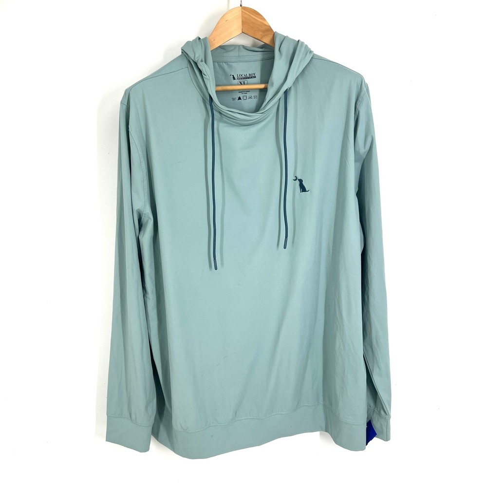 Local Boy Outfitters Hemlock Hoodie Mens XL Blue Slate Sun Shirt L130035-SLT-XL